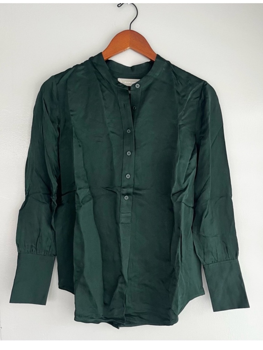 Everlane Button Up Green Size 0